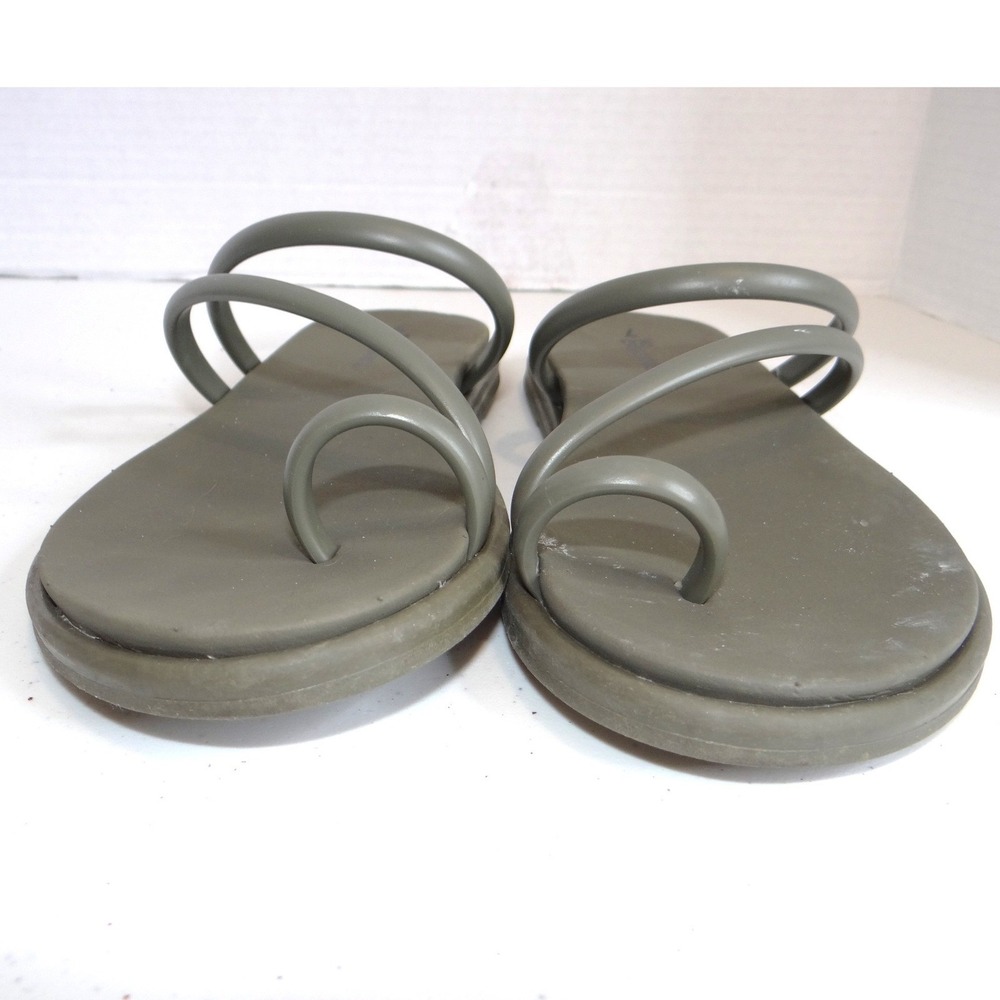 Toe Sandals Slate Grey Recovery Flip Flops‎ Womens Size 7 - Picture 5 of 7